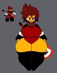 1girls big_breasts breasts clothing doomspire_defense reference_image roblox roblox_game robloxian stratobloxxer_(doomspire_defense) tagme thedoofus3000 thick_thighs thighs
