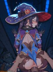 mona (genshin impact) from genshin impact by rinkoai