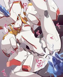 cum cum_inside darling_in_the_franxx ejaculation female klaxosaur kni-droid legs_up mecha robot strelizia