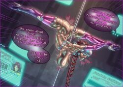 artificial_vagina ball_gag barcode barcode_on_breast barcode_on_butt barcode_tattoo big_ass body_modification braid braided_hair brainwashing built-in_high_heels collar cybernetics cyborg dialogue doll dollification drone drone_transformation dronification drool drooling fake_breasts female female_focus female_only gag gagged ghislain_(mr.bones22) hair_streak headgear headset high_heels hypnosis hypnotic_visor hypnotized_female long_hair massive_breasts mechanical metal_collar mind_alteration mind_break mind_control moaning moaning_in_pleasure mr.bones22 personality_change plastic_skin pole pole_dancing progress_bar red_hair robot_girl robotization seams sex_doll sex_doll_holes sex_doll_transformation sex_slave shiny_skin spread_ass spread_legs tan_body tan_skin text text_bubble transformation translucent translucent_body