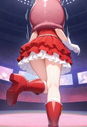 absorbing ai_generated athena_asamiya cell_(dragon_ball) dragon_ball_z king_of_fighters snk tail the_king_of_fighters vore
