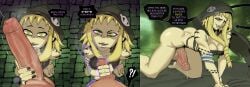 1boy 1futa 1girls 2022 adult_swim after_transformation all_fours ass attribute_theft balls barefoot big_ass bottomless breasts clothed clothing dialogue erection feet female female_focus female_to_futa fully_clothed futa_focus futa_is_bigger futa_only futa_transformation futanari hand_on_penis handjob high-angle_view huge_cock human humanoid_only implied_futa intersex kneeling light-skinned_female light-skinned_futa light_skin looking_at_viewer male male_pov mammal medusa_gorgon mostly_nude open_mouth penis penis_shrinking penis_size_difference penis_size_stealing penis_theft post-transformation pov pov_eye_contact precum precum_drip shemale size_theft small_penis small_penis_humiliation solo solo_futa soul_eater speech_bubble streachybear testicles text toonami transformation uncensored