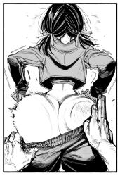 ai_generated huge_ass oc shortstack shuya_(artist) slapping_butt wide_hips