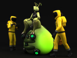 3d 4_arms alien ant antennae anthro anthroanim arthropod bug_girl bulge clothed clothing gas_mask group hazmat_suit hi_res honeypot_ant human insects male mammal mask multi_arm multi_limb sitting standing vin_the_alien_honeypot_ant