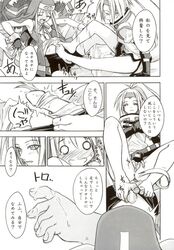 1boy bondage bound_penis bridget comic culittlexx female femboy femdom footjob guilty_gear male malesub millia_rage monochrome penis prehensile_hair suspension tagme tentacle_on_male tentacles_on_male