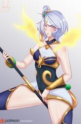 1girls 2018 female league_of_legends lewdlux lunar_empress_lux lunar_new_year lunar_revel_series luxanna_crownguard riot_games year_of_the_dog