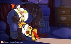 2018 anus ass autumn_blaze_(mlp) clitoris crotchboobs digital_media_(artwork) female feral friendship_is_magic inside kirin my_little_pony open_mouth patreon pusspuss pussy solo spread_pussy spreading