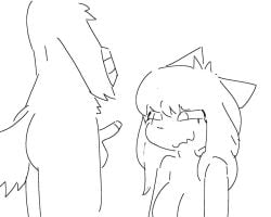 anthro anthro_female anthro_on_anthro anthro_penetrated anthro_penetrating blowjob humiliation millislushi small_penis tagme video