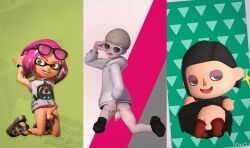 animal_crossing animal_crossing:_new_horizons animal_crossing_boy inkling inkling_boy original_character pistol_(oc) pokemon pokemon_sword_and_shield source_filmmaker splatoon splatoon_3
