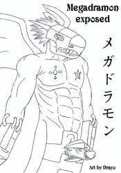 digimon drayo-y erection male_only megadramon muscles penis solo