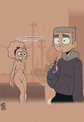 brio_animations exhibitionism hard_nipples kenbr_arts small_breasts