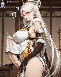 !? 1futa 1futanari 1girl 1girls adult adult_female ai_generated bare_shoulders big_breasts big_cock big_dick big_penis boobs breasts bulge_through_clothing bust busty busty_female busty_girl chinese chinese_clothes chinese_female clothes clothing cock detached_sleeves dick dickgirl dress elbow_gloves erect_penis erection female futa futanari genshin_impact girl gloves grey_hair hair_ornament hair_pin hoyoverse huge_cock huge_penis large_breasts liyue_girls long_penis looking_down machine_muse mature mature_body mature_female mihoyo mouth_open ningguang_(genshin_impact) open_mouth pelvic_curtain penis penis_bulge penis_under_clothes penis_under_shirt platinum_blonde_hair red_hair sexy sexy_body sleeveless sleeves solo streaked_hair tits trans trans_woman uncensored veiny_penis watermark white_hair
