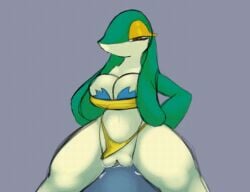 animated artesjsc big_ass big_breasts big_penis breasts bubble_butt cleavage female huge_ass huge_breasts huge_cock nipples penis pokemon pokemon_(species) sex snivy tagme thick_thighs wide_hips