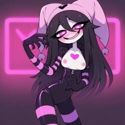 ai_generated marionette nightmare_waifu original_character pink_eyes waifu waifu_night