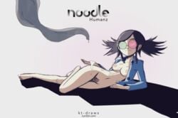 asian black_hair breasts eyewear female gorillaz human kt-draws noodle_(gorillaz) noodle_(saturnz_barz) outerwear pale_skin pubic_hair