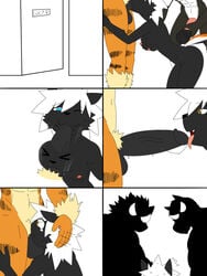 1girls 2boys arcanine artist_request canine comic deepthroat equine feline fellatio female forced fox furry horse huge_penis imminent_rape lucy_the_catfox male mind_control nintendo oral oral_sex original_character penis pokemon pokemon_(species) source_request straight testicles year_request