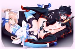 2boys bondage crossover cum cum_on_self cumshot dildo double_dildo erection felix_argyle femboy foreskin gay girly high_heels kill_la_kill male male_only masturbation matoi_ryuuko necrosmos penis re:zero_kara_hajimeru_isekai_seikatsu restrained rule_63 trap trap_on_trap uncut yaoi