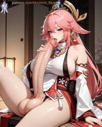 1futa 1futanari 1girl 1girls adult adult_female ai_generated animal_ears autofellatio bare_shoulders big_breasts big_cock big_dick big_penis blowjob blowjob_face boobs breasts bust busty busty_female busty_girl cock detached_sleeves dick dickgirl earrings female foreskin fox fox_ears fox_girl futa futanari genshin_impact girl hair_between_eyes hair_ornament hand_on_penis handjob huge_cock huge_penis japanese japanese_clothes kemonomimi large_breasts licking_own_penis licking_penis long_penis long_sleeves machine_muse mature mature_body mature_female mihoyo miko oral oral_sex penis penis_in_mouth priest priestess sexy sexy_body sitting sleeves solo sucking sucking_own_penis sucking_penis tits tongue touching_penis trans trans_woman uncensored veiny_penis watermark yae_miko