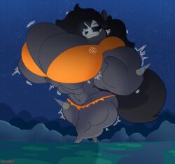 1boy 1girls 2d 2d_(artwork) abs admiring_self ambiguous_gender biceps big_abs big_biceps big_breasts big_calves big_muscles big_pecs big_tail big_thighs black_body black_eyes black_fur black_hair black_tail boob_squish breast_expansion breast_inflation breast_squeeze breasts calves canine cartoon cartoony city_background cityscape disproportional expansion eyelashes female female_only genderfluid growth growth_lines helicopter hi_res huge_abs huge_biceps huge_breasts huge_calves huge_muscles huge_pecs huge_thighs hyper hyper_biceps hyper_breasts hyper_calves hyper_muscles hyper_pecs hyper_thighs inflation landscape looking_at_self looking_down macro mal0 male male_only motion_lines mountain mountainous_horizon muscle_expansion muscle_growth muscle_inflation muscles night_sky orange_clothing pec_expansion pec_inflation pecs ripped_clothing ripped_pants scp-1471 scp-1471-a scp_foundation skin_tight_outfit skin_tight_suit skull_head skulldog_(species) smirk solo spotlight svanarts tank_top textless thighs thin_waist tiny_waist top_heavy unrealistic_proportions wasp_waist watermark