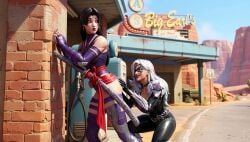 2girls 3d 3d_animation 3d_model ai_generated ai_video ai_voice_acted ass_grab ass_worship black_cat_(marvel) black_cat_(marvel_rivals) black_hair bodysuit clawed_fingers claws clothing earrings eye_mask face_in_ass female grok groping groping_ass katana marvel marvel_comics marvel_rivals mp4 psylocke psylocke_(marvel_rivals) smelling_ass sniffing_ass sound tagme video weapon white_hair yuri