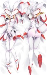 1girls ass ass_grab body_pillow dakimakura dakimakura_design darling_in_the_franxx female full_body full_body_pillow humanoid_robot posing pussy robot robot_girl stare strelizia