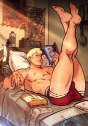 alien antibooart billy_kaplan blonde_hair blue_eyes gay hulkling husband jockstrap marvel marvel_comics offscreen_character solo teddy_altman waiting_for_sex wiccan young_avengers