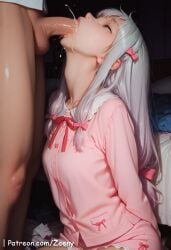 1boy 1girls ai_generated ass ass_grab big_ass big_breasts blowjob blue_eyes blush breast_grab breasts clothes clothing cum cum_in_mouth cum_inside cute cute_face duo eromanga_sensei female female_focus izumi_sagiri large_ass large_breasts light-skinned_female light_skin long_hair looking_at_viewer male nipples open_mouth penis penis_in_mouth pink_nipples pussy sexy sexy_body sexy_female white_hair younger_female