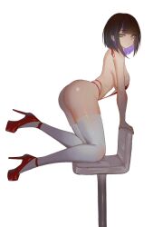 1girls ass ass_cleavage back bare_arms bare_ass bare_back bare_belly bare_butt bare_hands bare_hips bare_midriff bare_shoulders bare_skin bare_thighs belly big_breasts black_hair black_hair_female blank_expression blank_eyes blank_stare blue_eyebrows blue_hair blue_hair_female bowl_cut breasts bubble_ass bubble_butt busty busty_female busty_girl butt_crack calves character_request commission commission_art copyright_request curvaceous curvaceous_body curvaceous_female curvaceous_figure curvaceous_hips curvy curvy_ass curvy_body curvy_female curvy_figure curvy_hips digital digital_art digital_drawing digital_drawing_(artwork) digital_media digital_media_(artwork) elbows emotionless exposed_arms exposed_ass exposed_back exposed_belly exposed_butt exposed_hips exposed_midriff exposed_shoulders exposed_skin exposed_thighs eyebrows_visible_through_hair feet female female_focus female_only fingers footwear full_body green_eyes green_eyes_female groin high_heels high_resolution highres hourglass_figure huge_boobs huge_breasts inframammary_fold kneepits knees large_boobs large_breasts lean_figure legs legwear looking_at_viewer looking_sideways looking_to_the_side medium_hair midriff multicolored_hair narrow_waist neutral_expression plump_breasts red_footwear red_high_heels red_shoes s7nsles shiny_ass shiny_breasts shiny_butt shiny_legs shiny_skin shiny_thighs shoes shoulders sideboob simple_background sitting slender_body slender_waist slim_waist solo stockings thick_thighs thigh_highs thighhighs thighs white_background white_legwear white_stockings white_thigh_highs white_thighhighs wide_hips zettai_ryouiki
