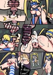 1boy 1girls all_fours anal anal_insertion anal_knotting anal_sex animal_ears animal_genitalia animal_penis animal_tail bar_censor breasts canid canine canine_genitalia canine_penis canis capcom censor_bar censored censored_penis clothed clothed_female clothing cum cum_in_ass cum_inside domestic_dog female feral huge_breasts knot knotted_penis knotting knotting_position long_hair looking_at_viewer lying male male/female mating_press penetration penis public_restroom pussy rainbow_mika seiranaichi sex street_fighter toilet vaginal_insertion vaginal_penetration vaginal_sex zoophilia