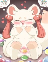 1girls absurd_res anal anal_fluids anal_sex anus big_tail blush blush_lines bodily_fluids caroll closed_eyes cum cum_drip cumshot dripping egg egg_laying ejaculation fabulous_beasts feet female female_only fenz_(studio) feral fur gem genital_fluids genitals heart_symbol herpestid hi_res jewelry mammal mongoose on_ground penetration pussy simple_background sitting solo spread_anus spread_vulva spreading sweat tail tail_motion tailwag tears tianlu_(fabulous_beasts) tubaoshu_(fabulous_beasts) vaginal_fluids vaginal_penetration vulva white_body white_fur