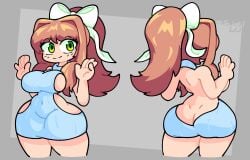 monika (doki doki literature club) from doki doki literature club by lu the lustful