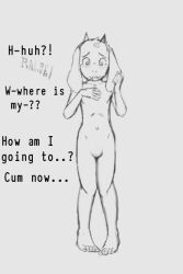 cry deltarune edited femboy goat horns male null null_crotch nullification orgasm_denial permanent ralsei