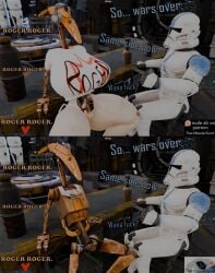 3d 3d_(artwork) 3d_background 3d_hentai_beauties 3d_model 3d_render 3dbabes 3dcg b1_battle_droid battle_droid breasts clanker clone clone_trooper clone_wars female meme meme_reference pussy robot star_wars vagina