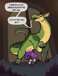 2025 alligator alligatorid anthro armor balls big_balls big_penis biped black_sclera blush bovid bulge cape caprine claws clothing crocodilian dialogue door dozendav dragon duo ear_piercing ear_ring english_text feral fur genitals green_body gruff_(gruffad) hi_res hoop_ear_ring hooves horn hybrid hybrid_genitalia imminent_vore interspecies jewelry long_neck male male/male male_feral mammal mythological_creature mythological_scalie mythology naelstrof_(naelstrof) nipples nude outside penile_spines penis penis_on_head piercing purple_eyes quadruped reptile ring_piercing scales scalie sheep short_tail size_difference speech_bubble stalagmite tail text toe_claws unconvincing_armor vein watermark white_body white_fur zoophilia