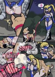 1boy 1girls anal anal_insertion anal_sex animal_ears animal_genitalia animal_penis animal_tail balls bar_censor breasts canid canine canine_genitalia canine_penis canis capcom censor_bar censored censored_penis clothed clothed_female clothing cum cum_in_ass cum_inside domestic_dog female feral feral_on_female feral_penetrating_human huge_breasts knot knotted_penis long_hair looking_at_viewer male male/female outdoor_pee pee_squat_outdoors peeing penetration penis rainbow_mika seiranaichi sex street_fighter urinating urinating_female urination urine urine_splatter urine_stream x-ray zoophilia