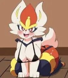 anime anthro anthro_female anthro_only cinderace female female_focus female_only furry furry_female furry_only generation_8_pokemon lowres nintendo pokemon pokemon_(species) rabbit solo solo_female