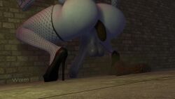 alley alleyway animated fart fart_fetish farting overwatch overwatch_2 public public_indecency public_nudity scat sound tagme video wceen widowmaker