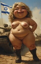 ai_generated army breasts female idf israel israeli israeli_flag jew military nude politics pussy sex troll ugly