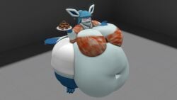 1girls 3d 3d_(artwork) 3d_background 3d_model 3d_render anthro anthro_female anthro_focus anthro_only bbw big_breasts blue_fur breasts cleavage eeveelution fat fat_anthro fat_belly fat_female female female_anthro female_focus female_only furry furry_female furry_only glaceon hailey_beaumont huge_breasts morbidly_obese obese obese_anthro obese_female oc original_character overweight overweight_anthro overweight_female pokemon pokemon_(species) queenofthekabuto solo ssbbw thick_thighs wide_hips