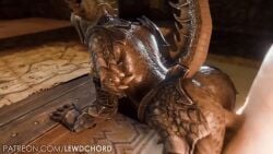 1boy 1girls 3d animated argonian ass athletic_female bent_over bethesda_softworks big_ass big_breasts big_penis breasts drakeena_(legend0fjan) erection female female_penetrated from_behind glowing_eyes hanging_breasts horns human human_on_humanoid human_penetrating humanoid interspecies large_breasts lewdchord light-skinned_male looking_back male male/female male_penetrating male_penetrating_female microsoft navel nipples open_mouth penetration penis raised_tail reptile reptile_humanoid scales scalie sex sex_from_behind sharp_teeth spikes_(anatomy) stomach straight tail the_elder_scrolls thigh_sex thrusting