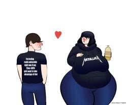 beer female goth goth_girl gothic jigglywiggly metalhead