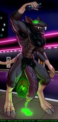 3_toes bara beard big_claws big_veins black_hair buckteeth bushy_pubes dark_penis duke_nukem:_manhattan_project duke_nukem_(series) gigantic_penis gigantic_testicles glowing_balls glowing_eyes green_eyes half-erect hirsute holding_object huge_cock long_penis male_only monster movie_theater muscular mutant night outside penis precum_drip ratoid rodent sagging_balls saliva_string sharp_claws sharp_teeth sweaty_armpits toe_claws tube veiny_balls veiny_penis victoria_viper