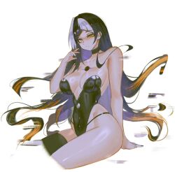 1girls adult adult_female arm_support bare_arms bare_chest bare_hands bare_hips bare_legs bare_shoulders bare_skin bare_thighs belly belly_button big_breasts black_choker black_fingernails black_hair black_hair_female black_legwear black_leotard black_nail_polish black_nails black_stockings black_thigh_highs black_thighhighs black_topwear blank_expression blank_eyes blank_stare breasts busty busty_female busty_girl character_request choker copyright_request curvaceous curvaceous_body curvaceous_female curvaceous_figure curvaceous_hips curvy curvy_body curvy_female curvy_figure curvy_hips digital digital_art digital_drawing digital_drawing_(artwork) digital_media digital_media_(artwork) emotionless exposed_arms exposed_chest exposed_hips exposed_legs exposed_shoulders exposed_skin exposed_thighs eyebrows_visible_through_hair female female_focus female_only fingernails fingers heterochromia high_resolution highres hourglass_figure large_boobs large_breasts lean_figure legwear leotard long_hair looking_at_viewer mature mature_female midriff nail_polish nails narrow_waist navel neutral_expression plump_breasts s7nsles shiny_breasts shiny_hair shiny_legs shiny_skin shiny_thighs shoulders sidelocks simple_background sitting slender_body slender_waist slim_waist solo stockings thick_thighs thigh_highs thighhighs thighs topwear upper_body very_long_hair very_long_hair_female violet_eyes white_background white_hair white_hair_female wide_hips yellow_eyes yellow_eyes_female