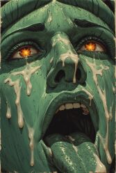 ai ai_art ai_assisted ai_generated bukkake cum cum_in_mouth cum_on_face cum_on_tongue face facial female female_focus french french_female goon gooner gooning green_skin lady_liberty lewd patriotism rule34 rule_34 statue statue_of_liberty united_states_of_america usa