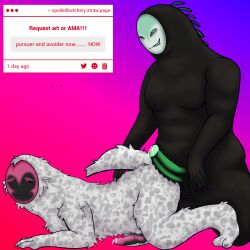 2boys avoider_(die_of_death) die_of_death_(roblox) fur furry knot male monster monster_on_monster precum pursuer_(die_of_death) request roblox roblox_game size_difference strawpage_request tagme tagme_(artist)