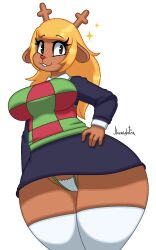 noelle holiday from deltarune by jhenightfox