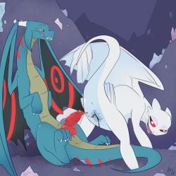 2019 2_horns after_sex animal_genitalia animal_penis anus back_wings black_cum bodily_fluids cave claws colored_cum cum cum_in_vagina cum_inside cum_string dragon dragoviir dreamworks drooling duo erection european_mythology female feral fuf fury_(httyd) genital_fluids genitals grey_body hi_res horn how_to_train_your_dragon inside knot light_fury looking_at_another looking_at_partner looking_back looking_back_at_another looking_back_at_partner looking_pleasured male male/female markings membrane_(anatomy) membranous_wings mythological_creature mythological_scalie mythology nubless open_mouth penis pussy quadruped red_eyes red_markings saliva scalie standing teeth tongue unusual_bodily_fluids unusual_cum unusual_genital_fluids vaginal_fluids vaginal_fluids_on_penis vulva western_dragon white_body wings