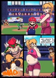 asking_a_question blue_toad bowser goomba green_yoshi koopa mario mario_(series) mario_super_sluggers nintendo princess_daisy princess_peach shy_guy speech_bubble text text_bubble toad_(mario) vore yoshi