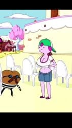 <1_second_video 1girls adventure_time big_breasts breast_expansion breasts cleavage clothing_transformation crop_top dress female hip_expansion hourglass_expansion large_breasts letterbox princess_bubblegum shorter_than_10_seconds shorts source_request tagme thigh_expansion transformation vertical_video video