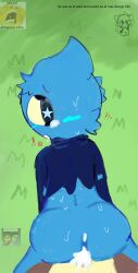 2boys blue_skin blush cum_in_ass cumming_together cute_face gay gay_sex homosexual mageneker mageneker-animaciones max_design_pro moaning public ship tears